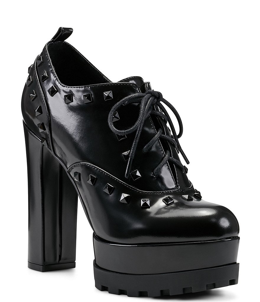 Jessica Simpson Imina3 Studded Leather Platform Oxfords