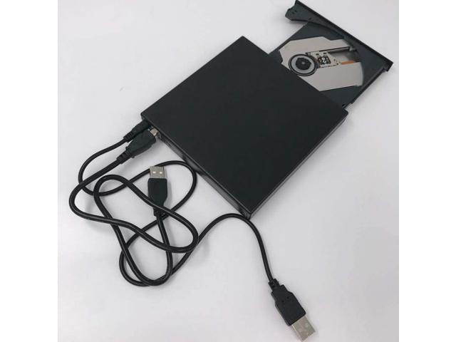 Xglysmyc USB2.0 External Blu Ray CD DVD Drive Burner,Slim Portable CD DVD RW BD-ROM Player Writer for Laptop Desktop Notebook Support Mac OS Windows XP/7/8/10 (Black)