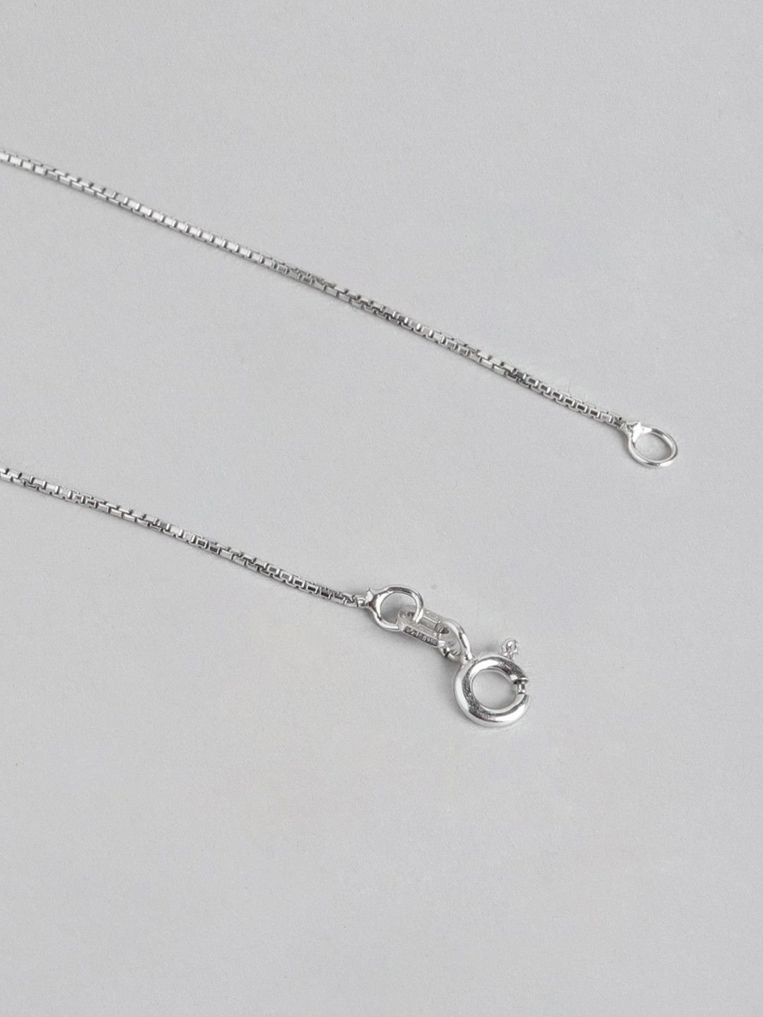 Zavya 92.5 Sterling Silver Pendant with Chain for Women