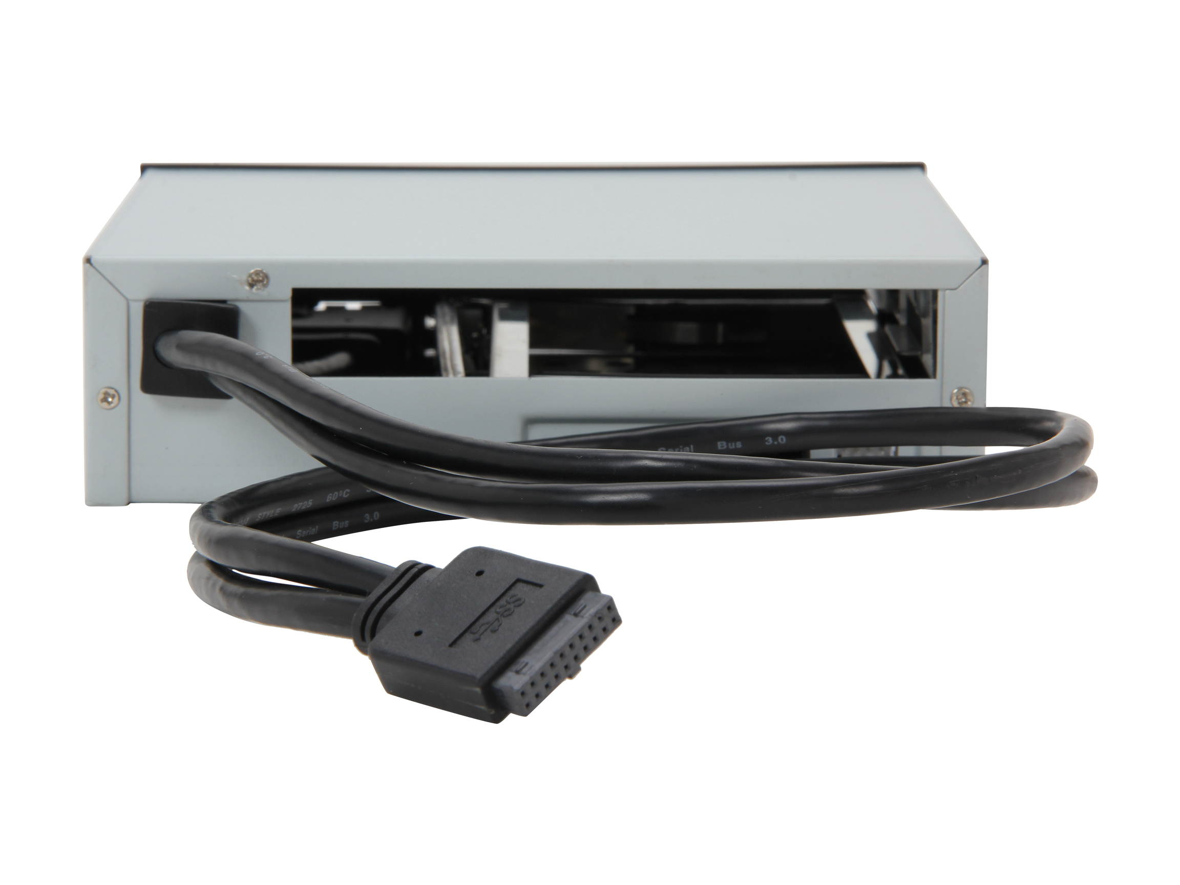 SYBA SY-MRA55005 Multipurpose 5.25" Bay Adapter for Slim Optical Drive and 2.5" SATA I / II / III HDD, with 2 USB 3.0