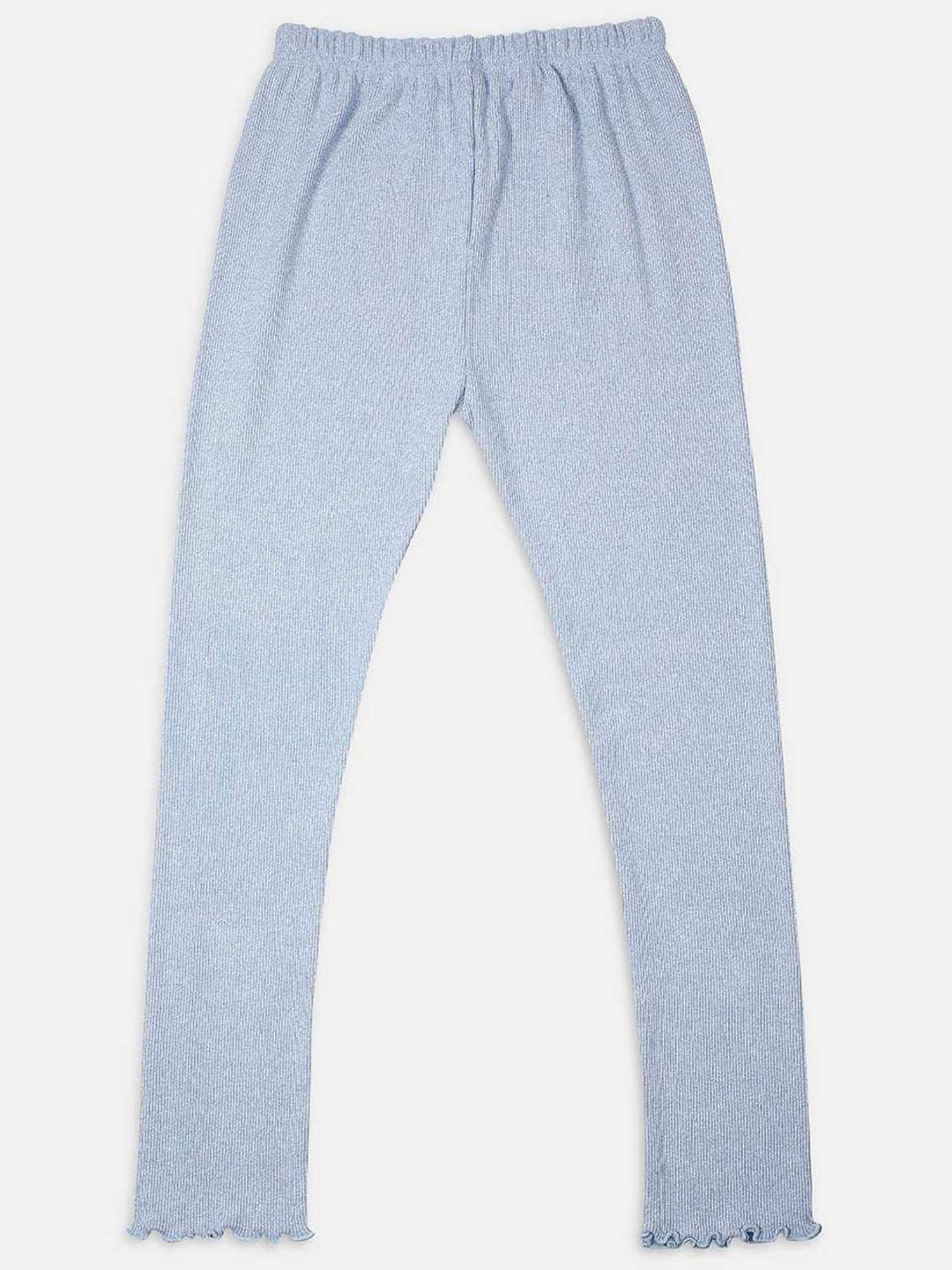 NINS MODA Kids Sky Blue Regular Fit Leggings