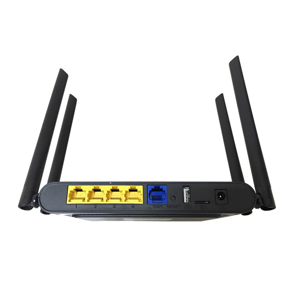 KuWFi Dual Band WiFi Router 2.4Ghz/5Ghz 11AC Smart WiFi Repeater with External Antennas 1200mbps Enterprise Wireless Network Access Point for Home