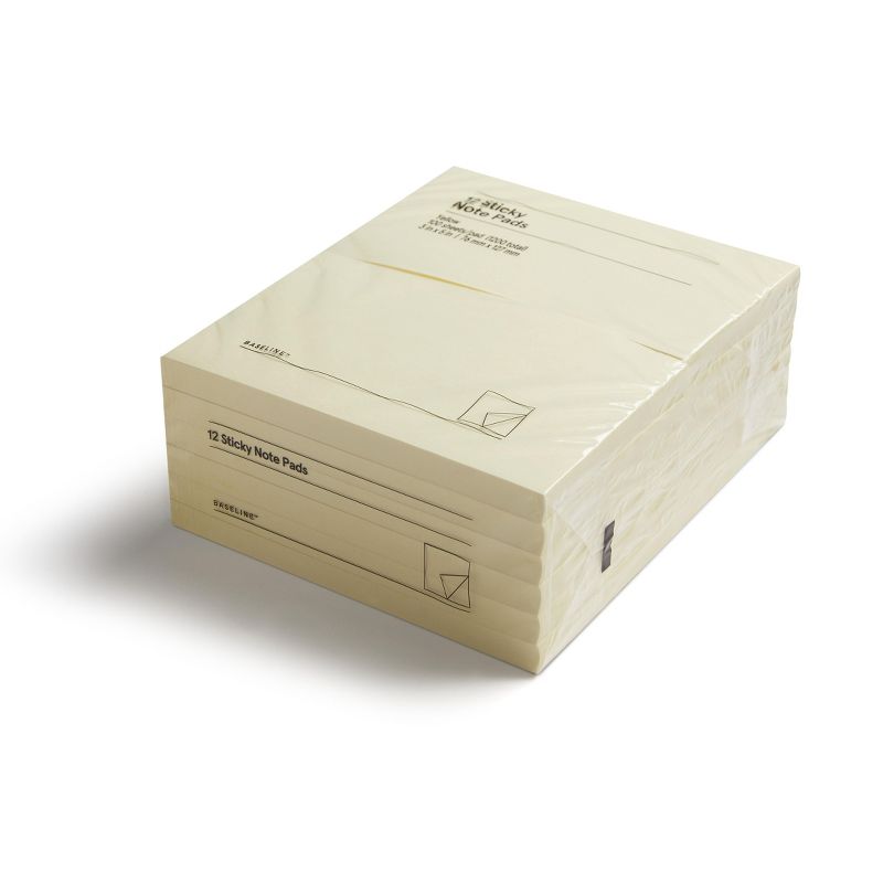 Staples Yellow Sticky Notes 3" x 5" 12/Pack BL58465-CC