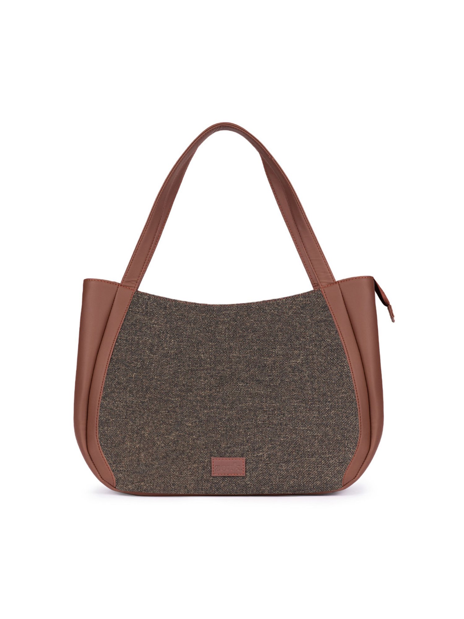 ZOUK Bristel Brown Printed Luna Shoulder Bag
