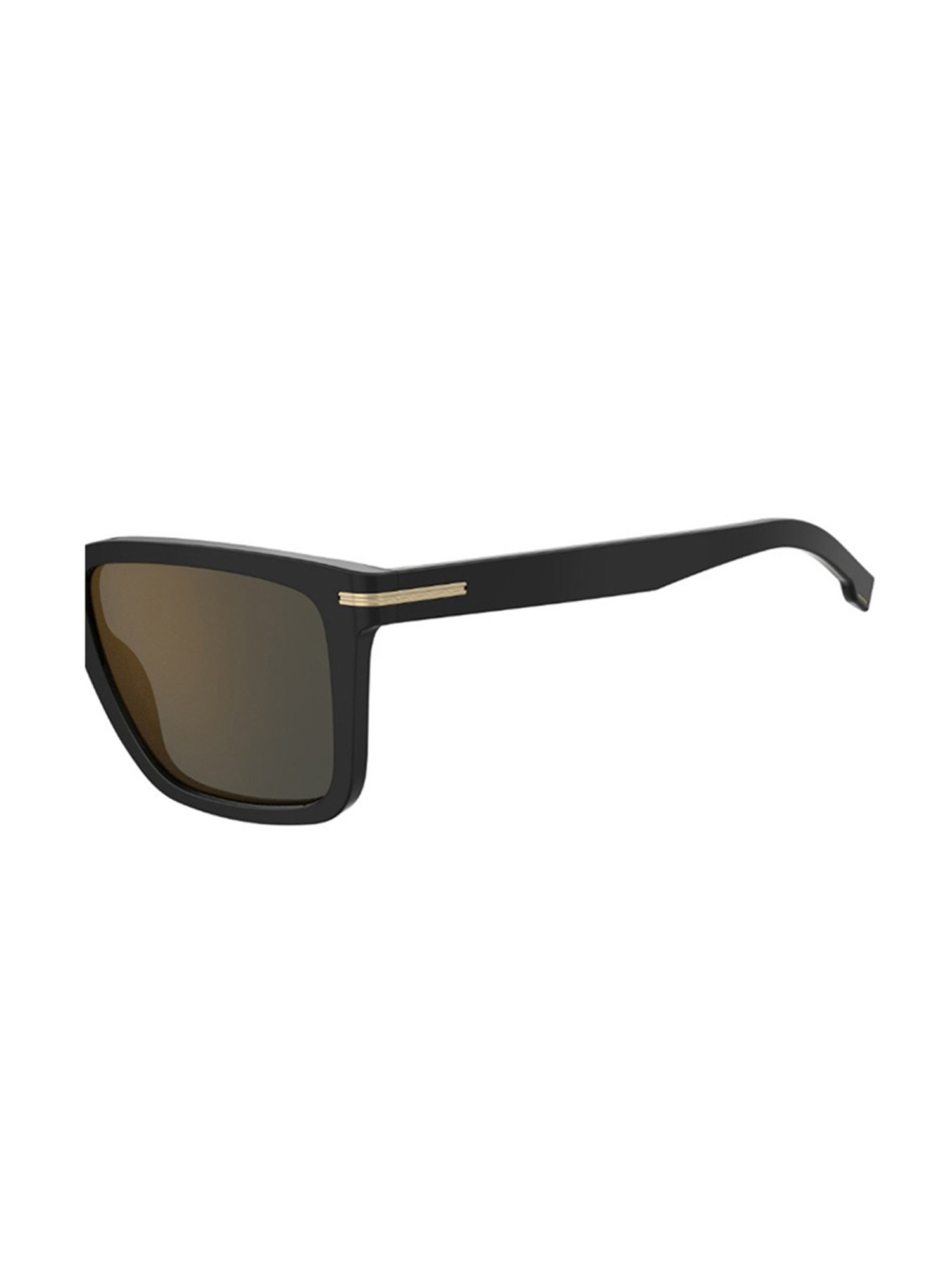 HUGO BOSS Brown Rectangular Sunglasess For Men