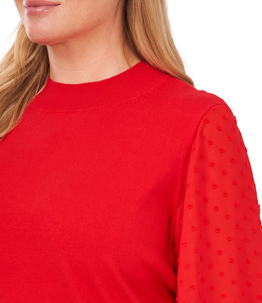 Ruby Rd. Plus Size Ombre Striped 3/4 Sleeve Button Front Long Cardigan