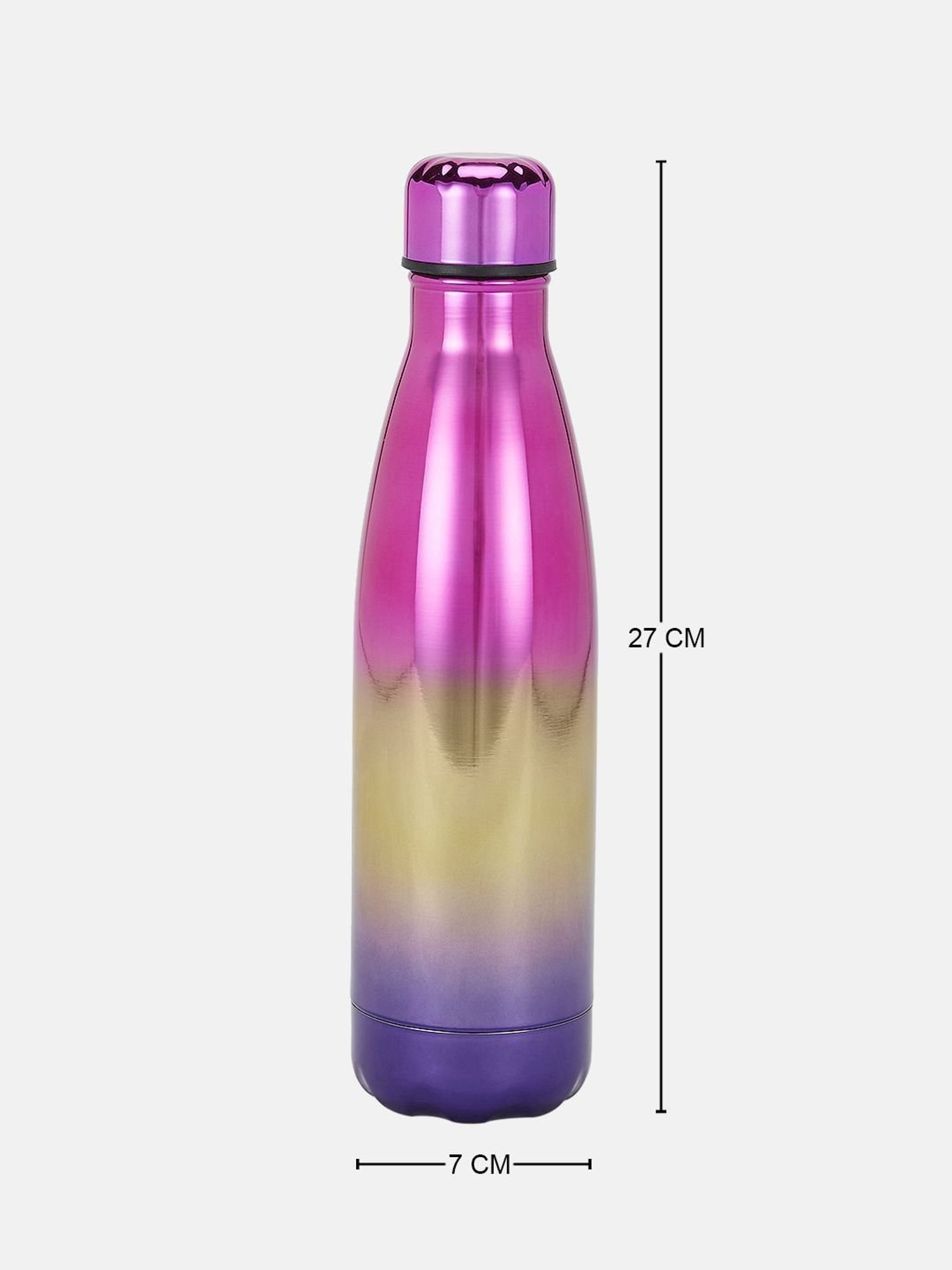 Living Scapes by Pantaloons Purple Steel Water Bottles (0.5 L)