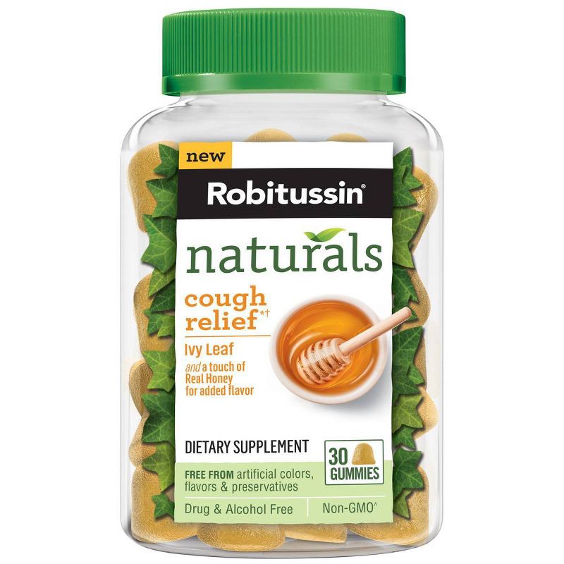 Robitussin Naturals Cough Relief Honey & Ivy Leaf Gummies - 30ct