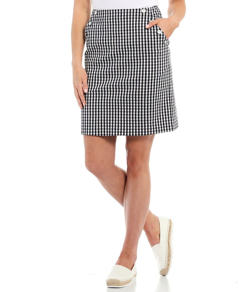 J.McLaughlin Ranya Gingham Mini Skirt