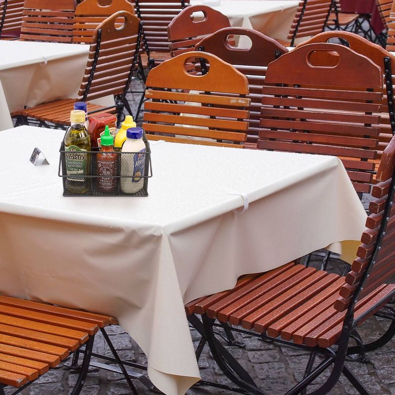 Sorbus Mesh Utensil and Napkin Holder Black