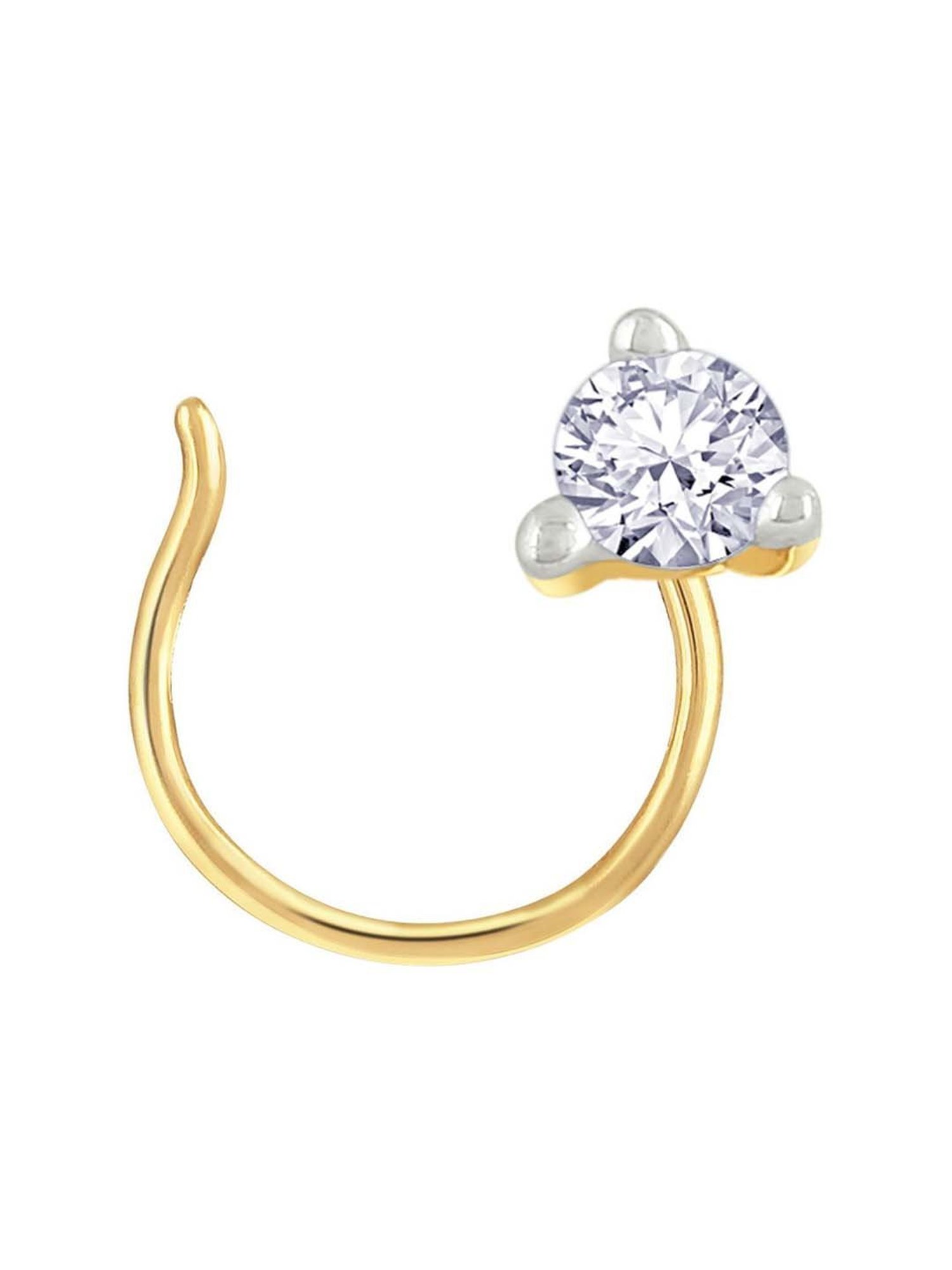 Malabar Gold and Diamonds 18 kt Gold & Diamond Nosepin