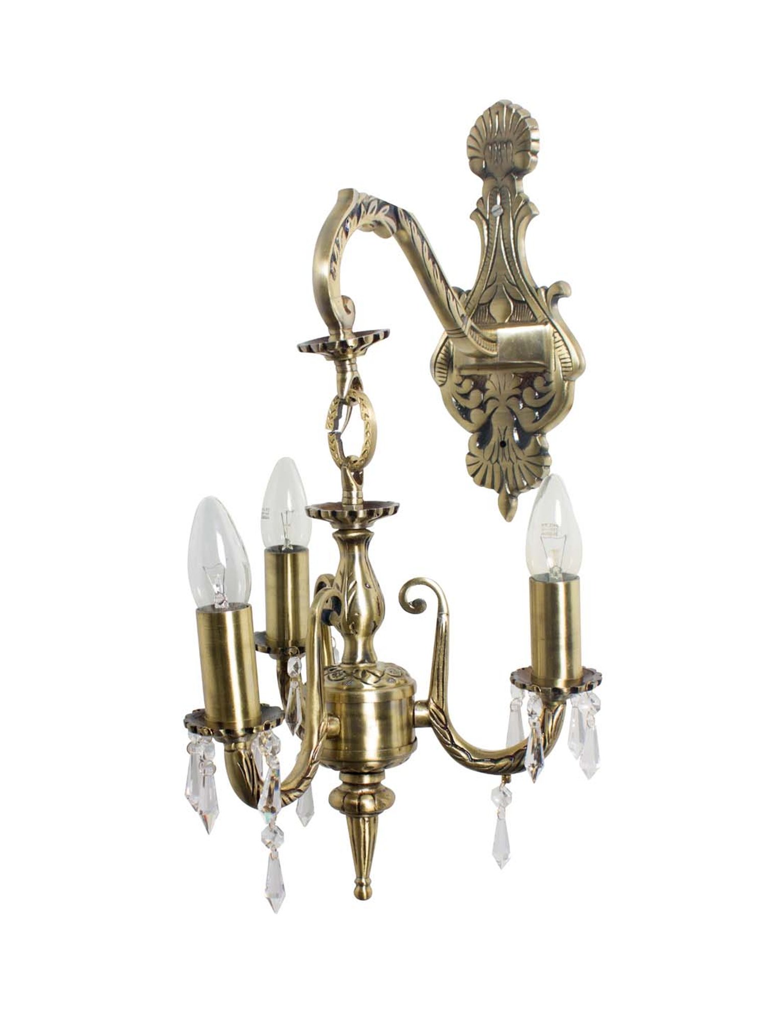 Fos Lighting Antique Brass Usha Double Wall Light (Bulb not included) - Set of 1