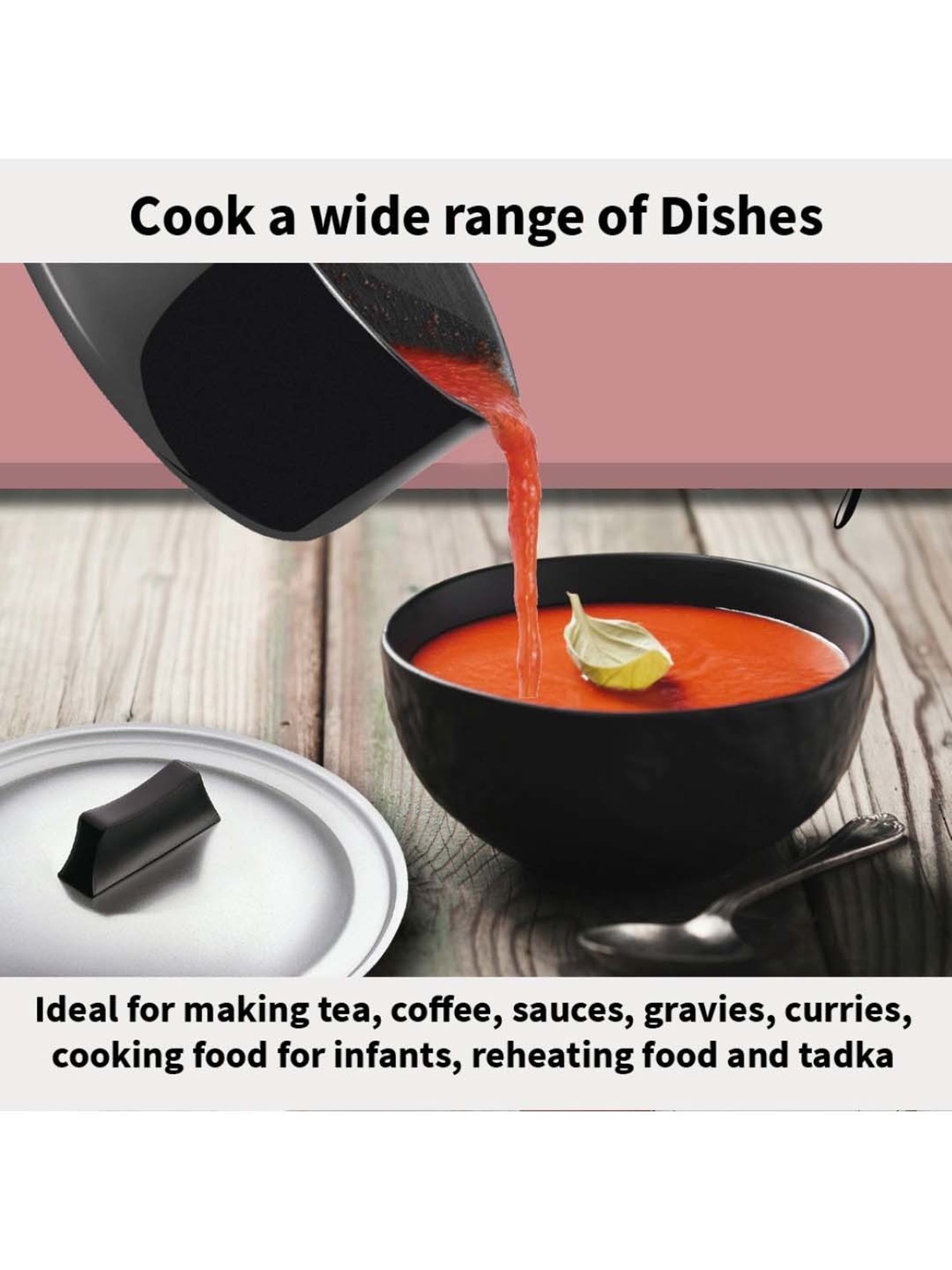 Hawkins Black Hard Anodised 19.6 cm Non-Toxic Sauce Pan With Lid (2.5 L) - Set of 1