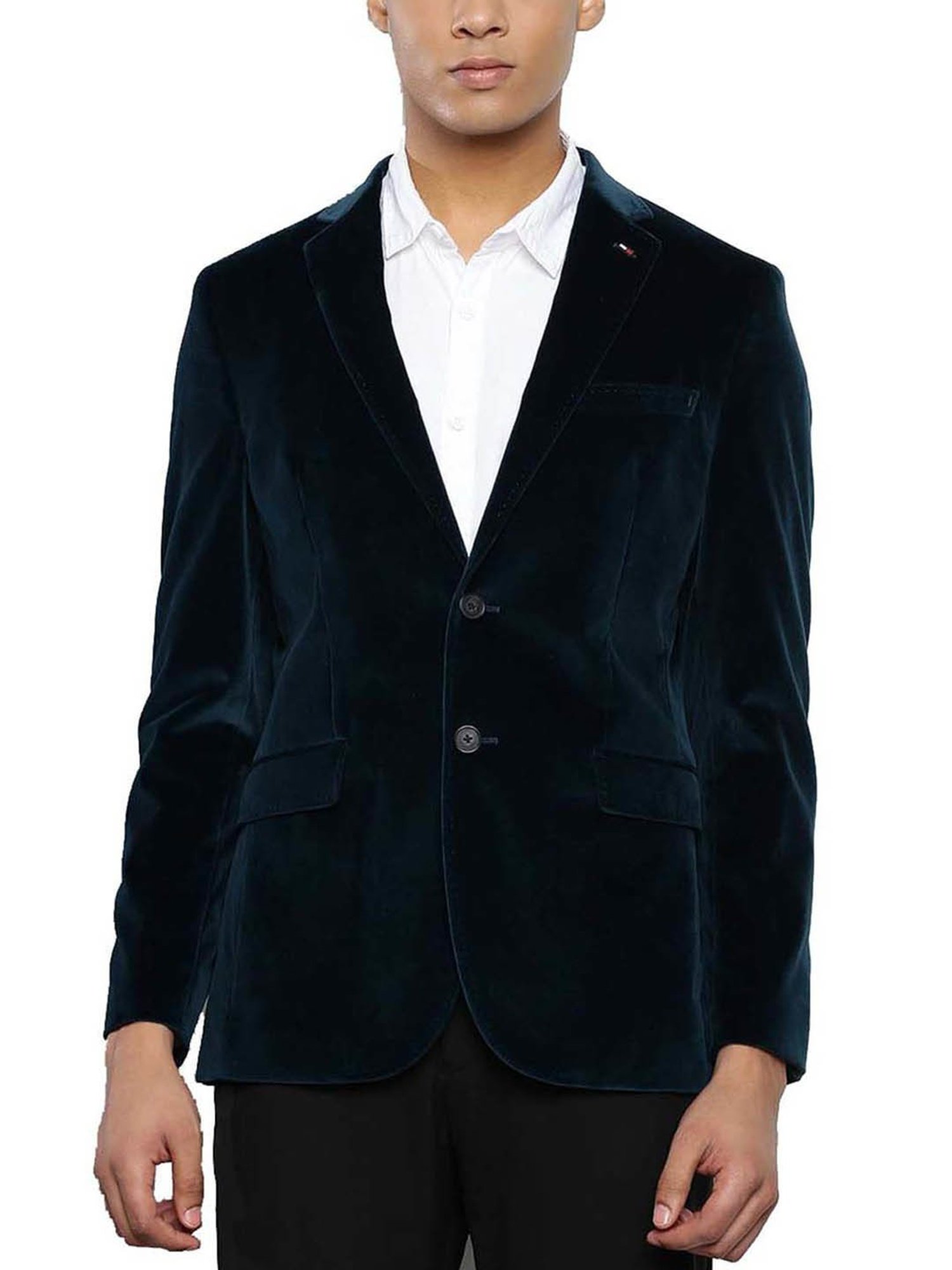 Vastramay Black Regular Fit Blazer