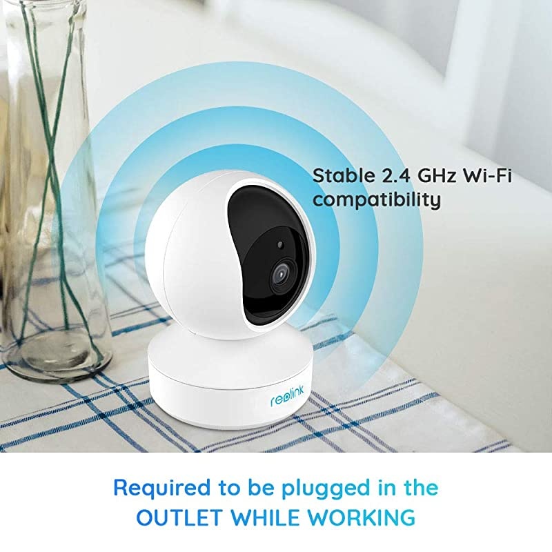 Home Security Camera System  3MP HD Plugin Indoor WiFi Camera Pan Tilt Pet Camera Baby Monitor Night Vision 2 Way Audio Motion Alerts 7 Day Free CloudLocal SD Card Storage E12 Pack