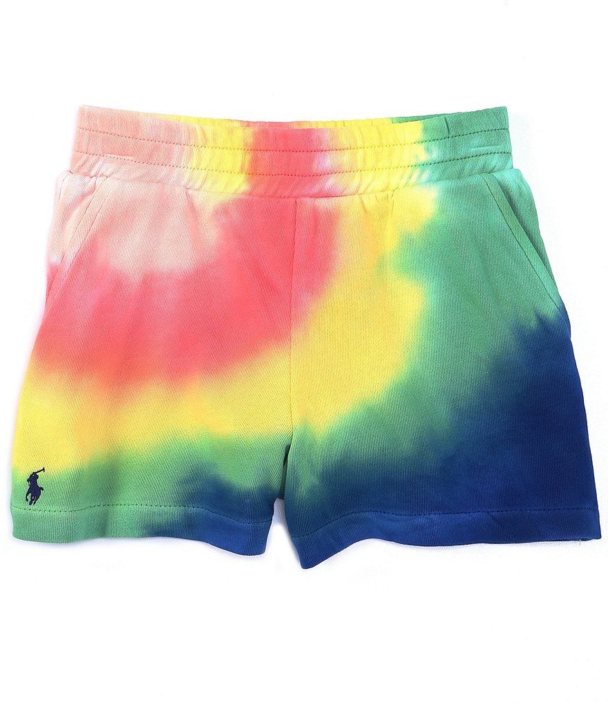 Polo Ralph Lauren Little Girls 2T-6X Tie Dye Athletic French Terry Shorts