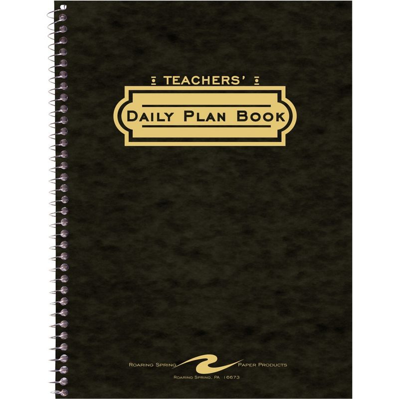 Roaring Spring Teacher Planner 40-Week Double Pocket 11"x8-1/2" Assorted 12144