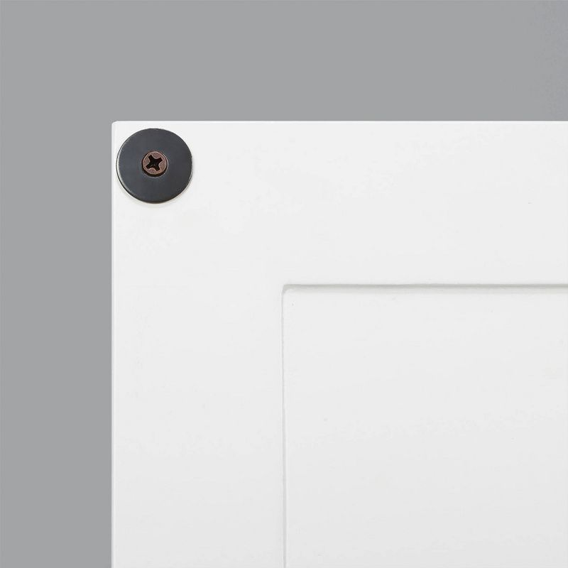 Teamson Home Shea Floor Storage Cabinet with Double Doors White - Elegant Home Fashions