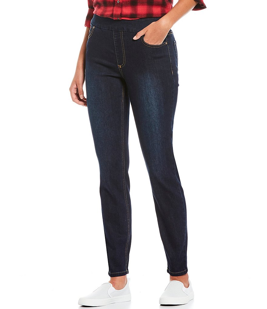 Westbound Petite Size the HIGH RISE fit Skinny Denim Pull-On Pants