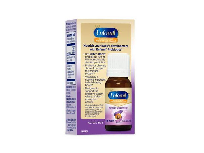 Enfamil Dual Probiotic Infant Daily Drops - 0.3 fl oz