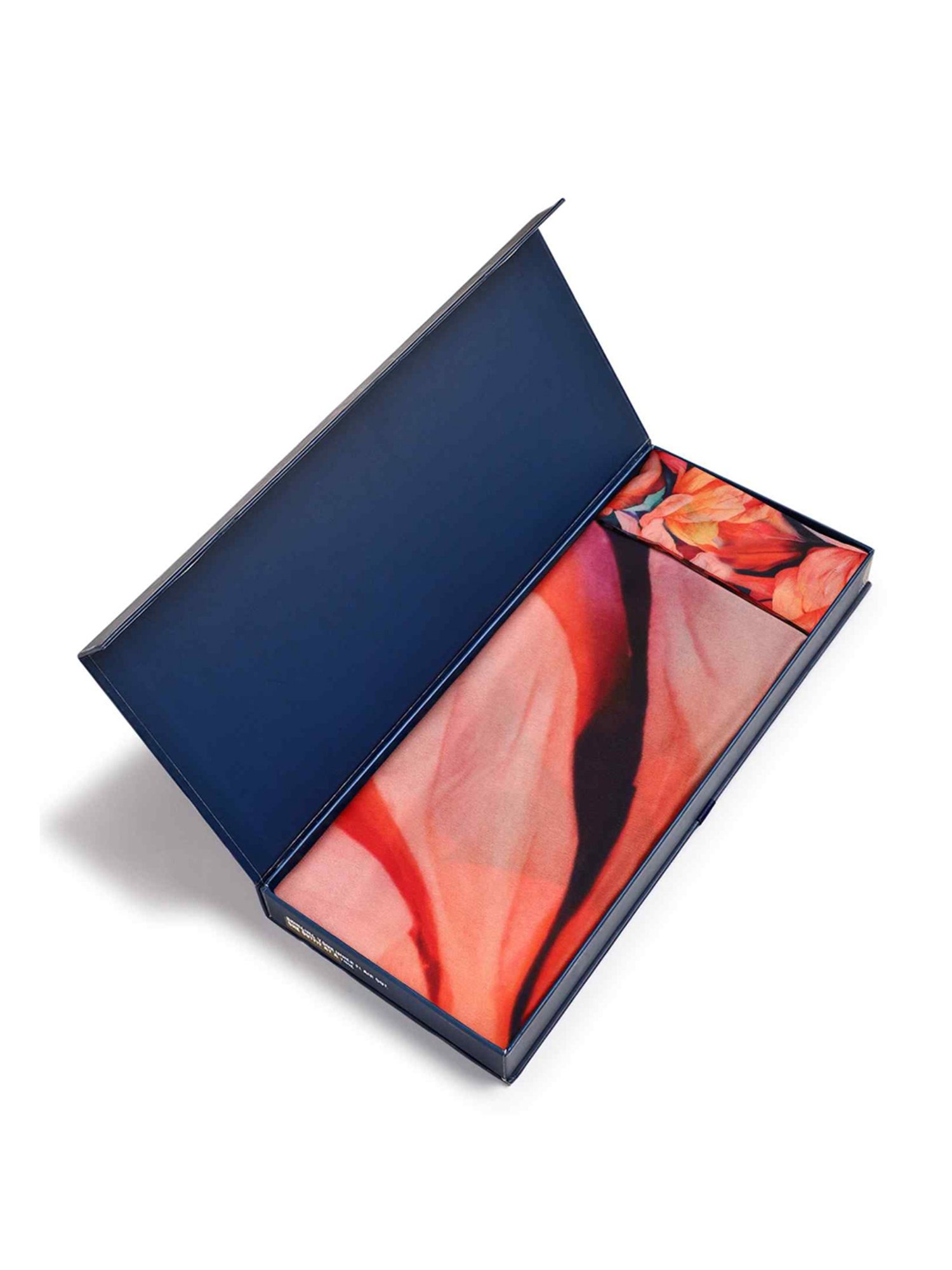 Tossido Peach Floral Scarf & Bag Scarf Set