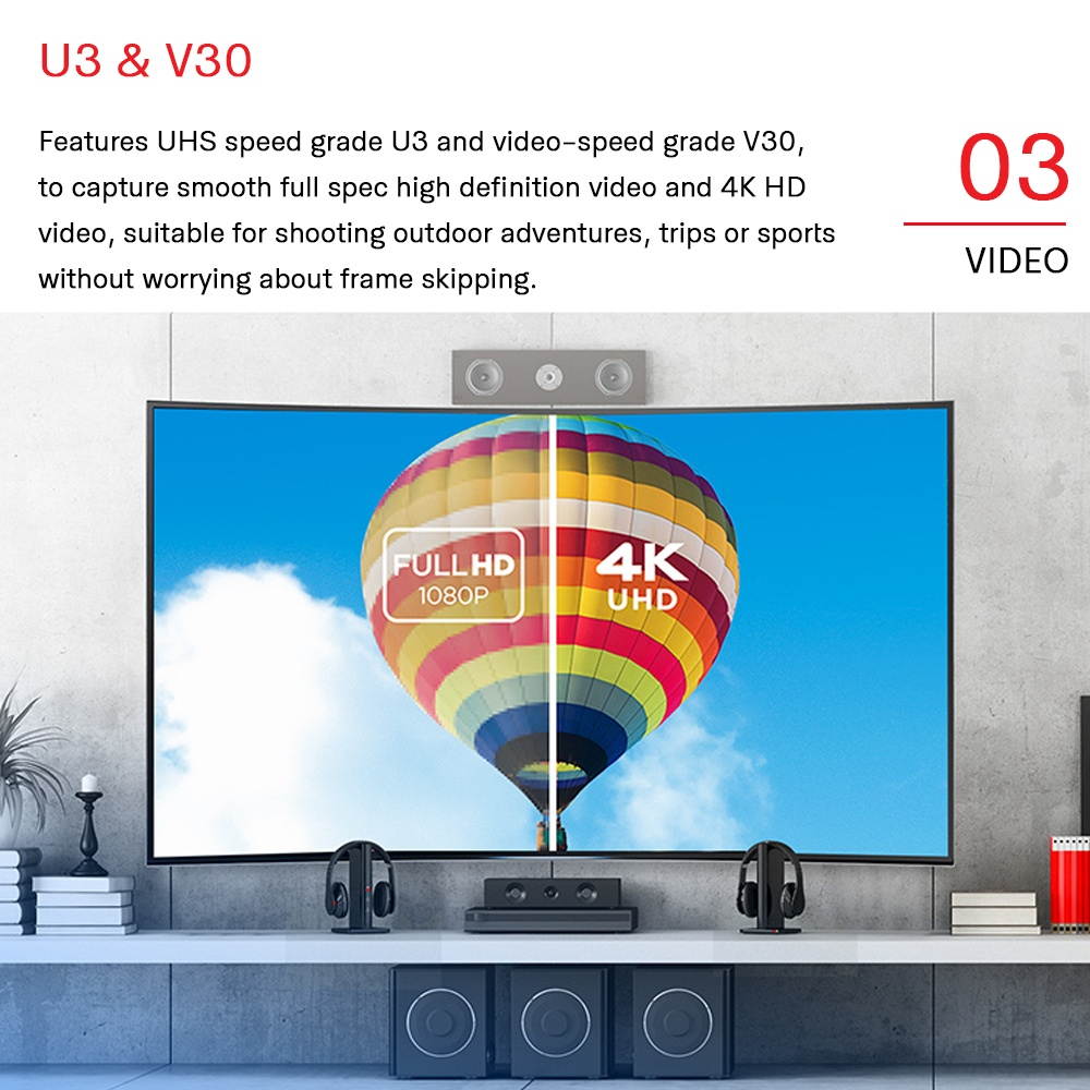 Genuine Original SanDisk Extreme Pro 64GB MicroSD Card U3 C10 A2 V30 4K TF Card Memory Card Super Fast Speed 170MB/s Read 90MB/s Write