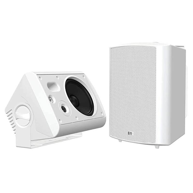 70V Commercial Patio Speaker Architectural Indoor Outdoor AP520T White Pair
