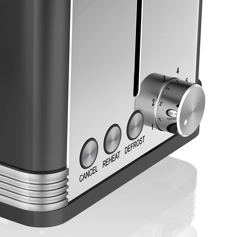 Haden Dorset 2-Slice Wide Slot Stainless Steel Countertop Retro Toaster with Adjustable Browning Control, Red