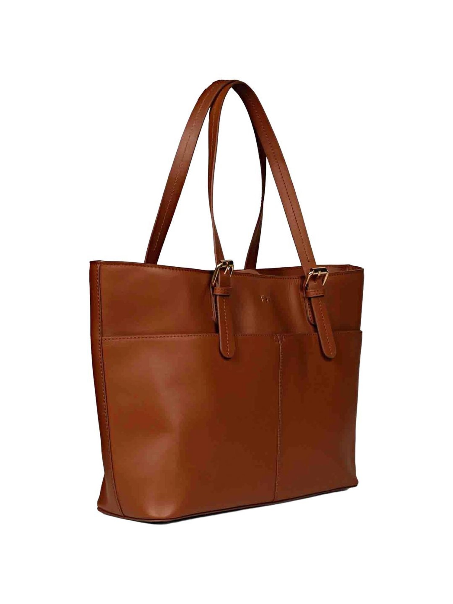 Favore Brown Solid Medium Totes