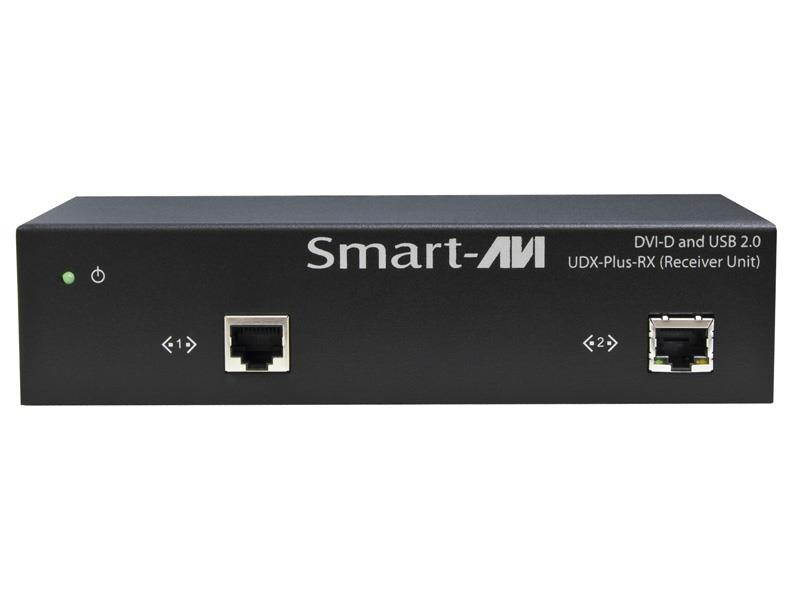 Smart AVI - UDX-PS - SmartAVI DVI-D and USB 2.0 over CAT6 STP Extender - 1 Computer(s) - 1 Remote User(s) - 250 ft Range - 4 x Network (RJ-45) - 5 x USB - 2 x DVI