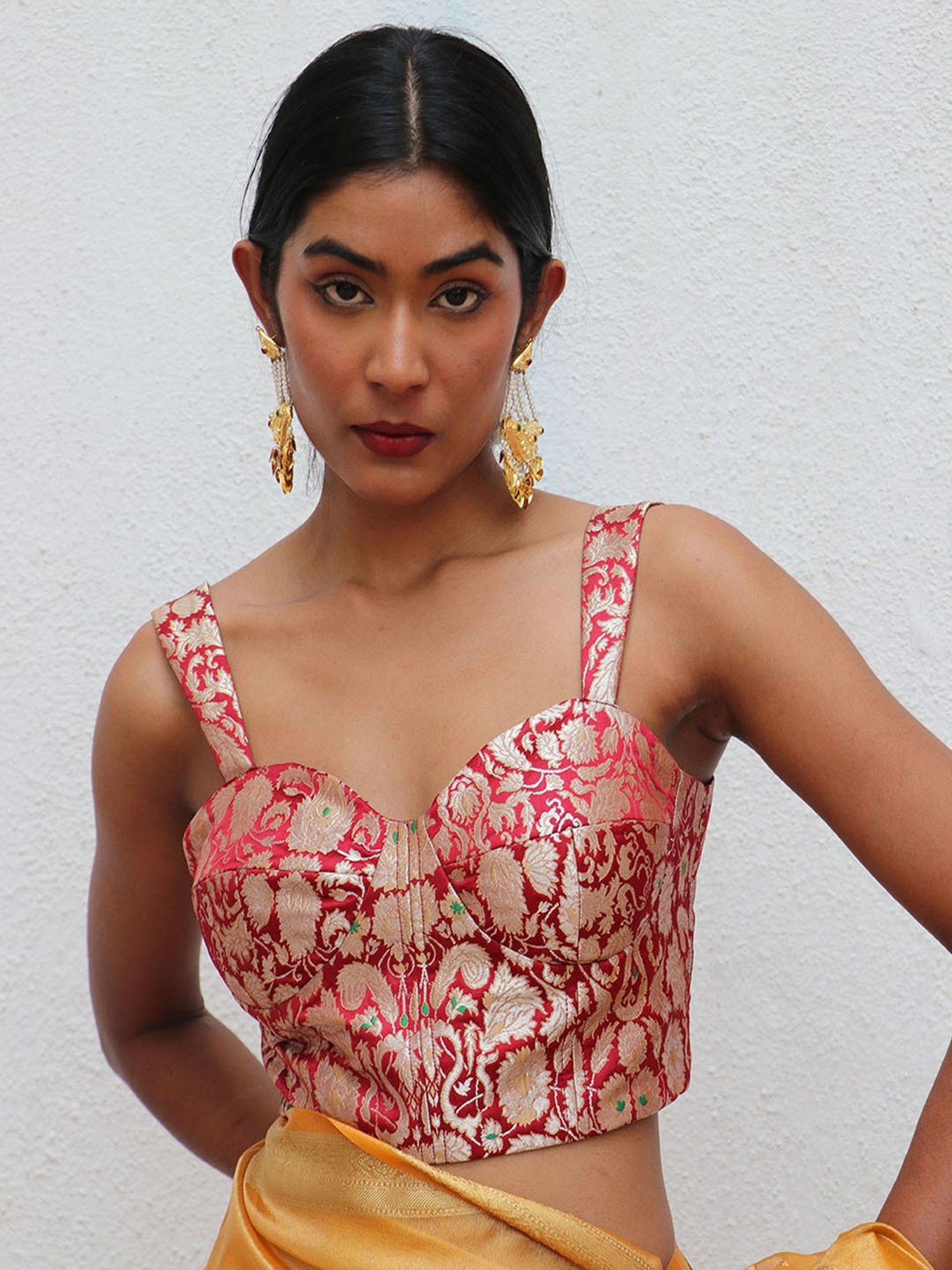 Chidiyaa Nargiz Juhi Khimkab Brocade Blouse