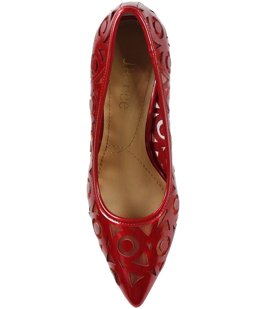 J. Renee Jameena Patent Laser Cut Pumps