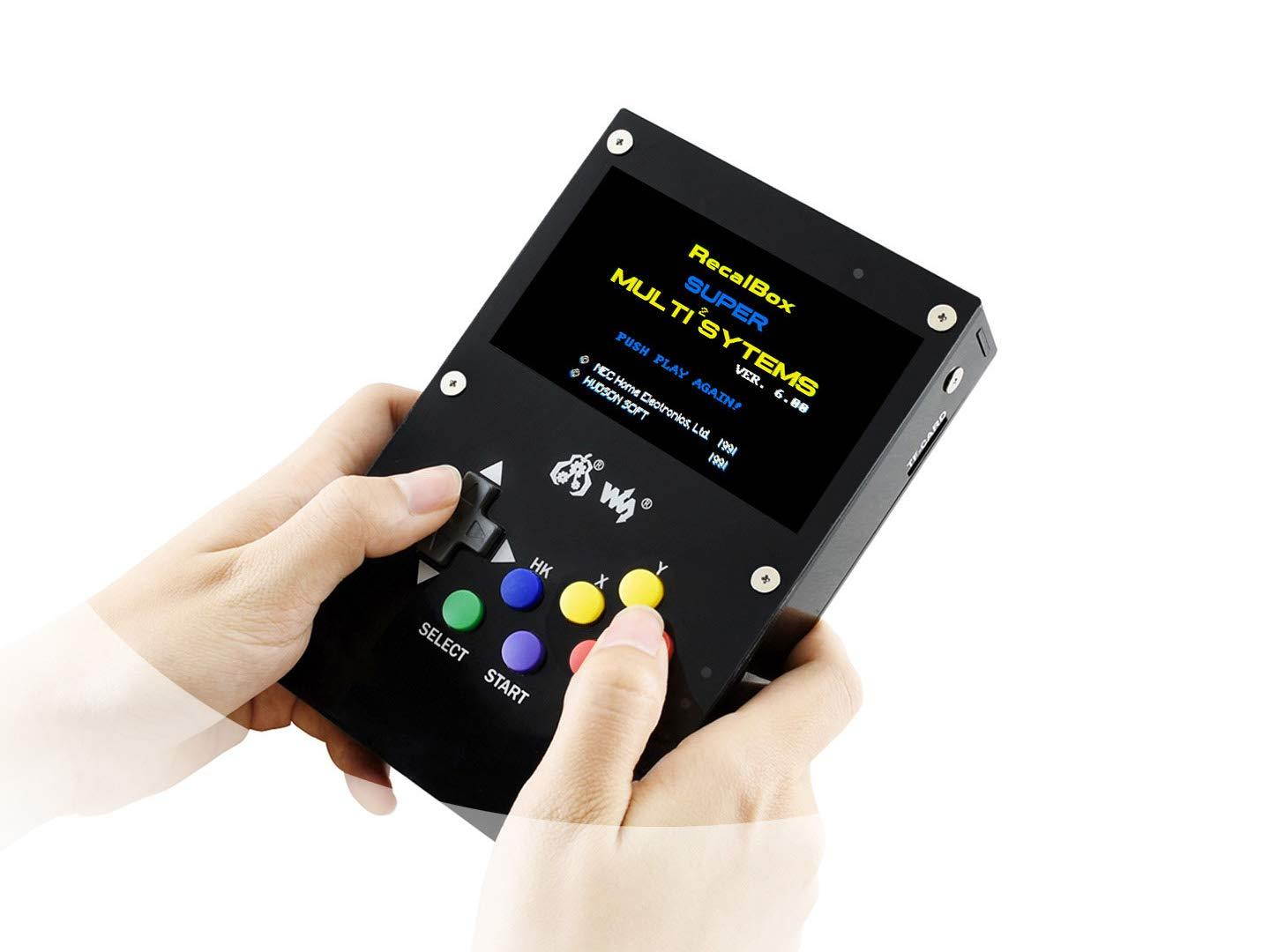 GamePi43 Accessories Classic Portable Retro Video Game Console Compatible with Raspberry Pi 3 B+/3B/2B/B+, with 800&times;480 4.3inch IPS Display