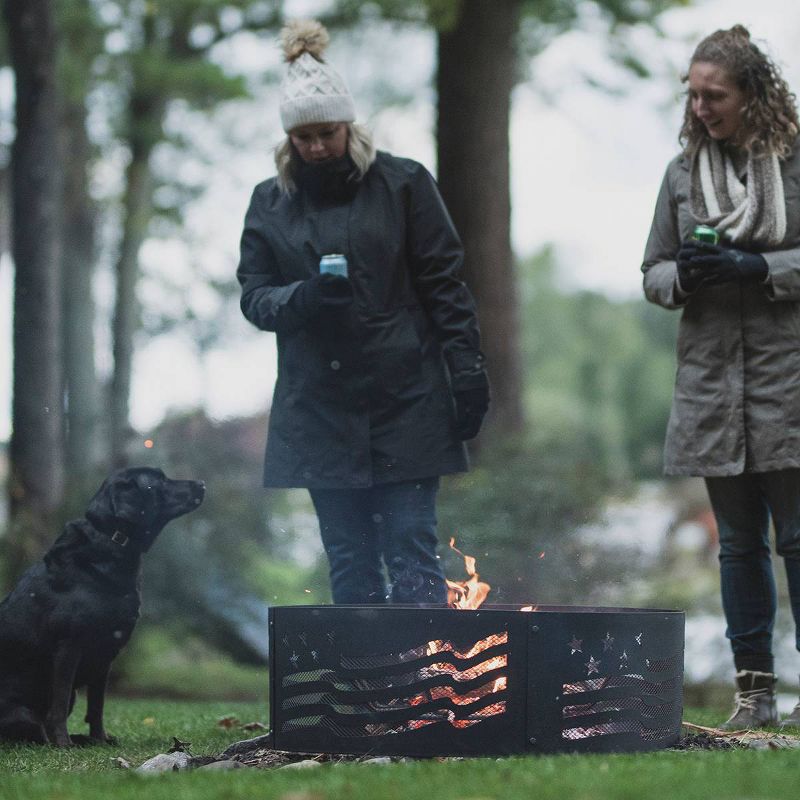 Decorative Fire Ring Stars & Stripes - Blue Sky Outdoor Living