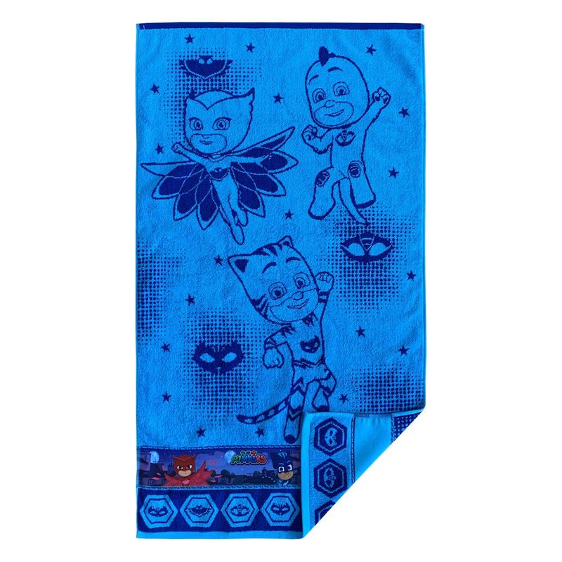 2pc PJ Masks Rooftop Powers Bath Towel and Washcloth Set