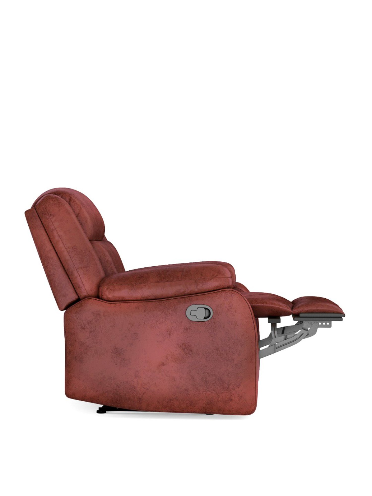 Durian Berry Black Premium Leatherette 2 Seater Sofa