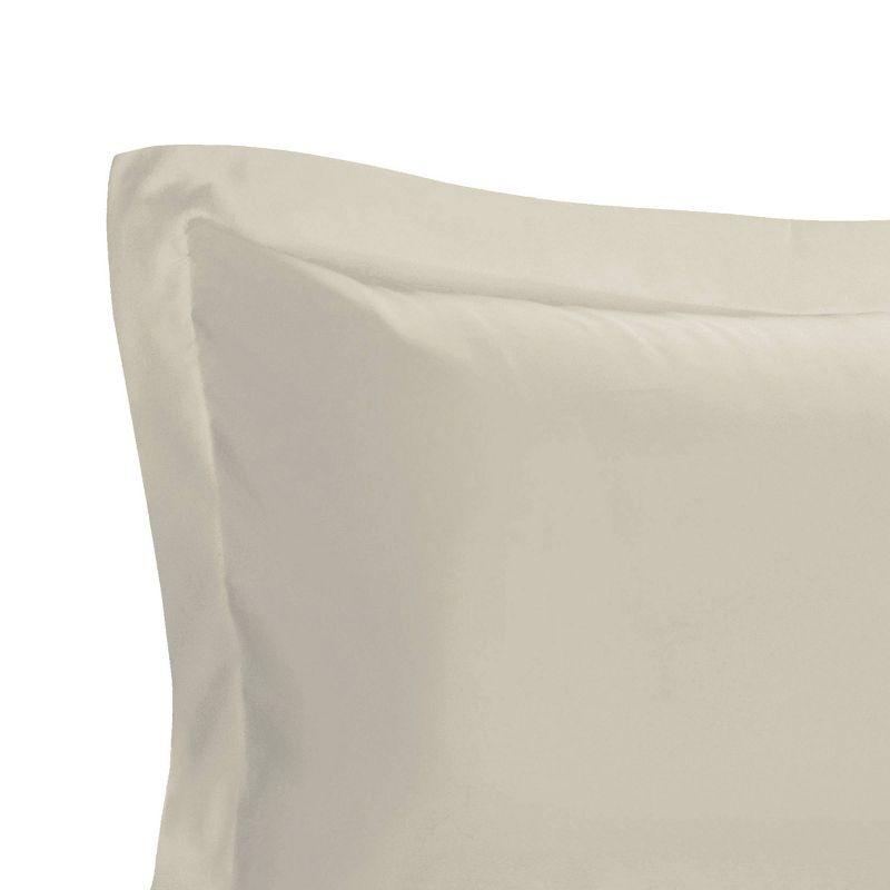 2pk Standard Tailored Poplin Sham Ivory - Fresh Ideas