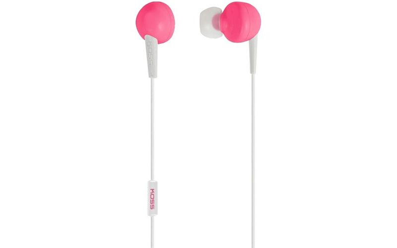 Koss 181066 KEB6i In-Ear Headphones - Pink - Stereo - Wired - Earbud - Binaural - In-ear - Pink