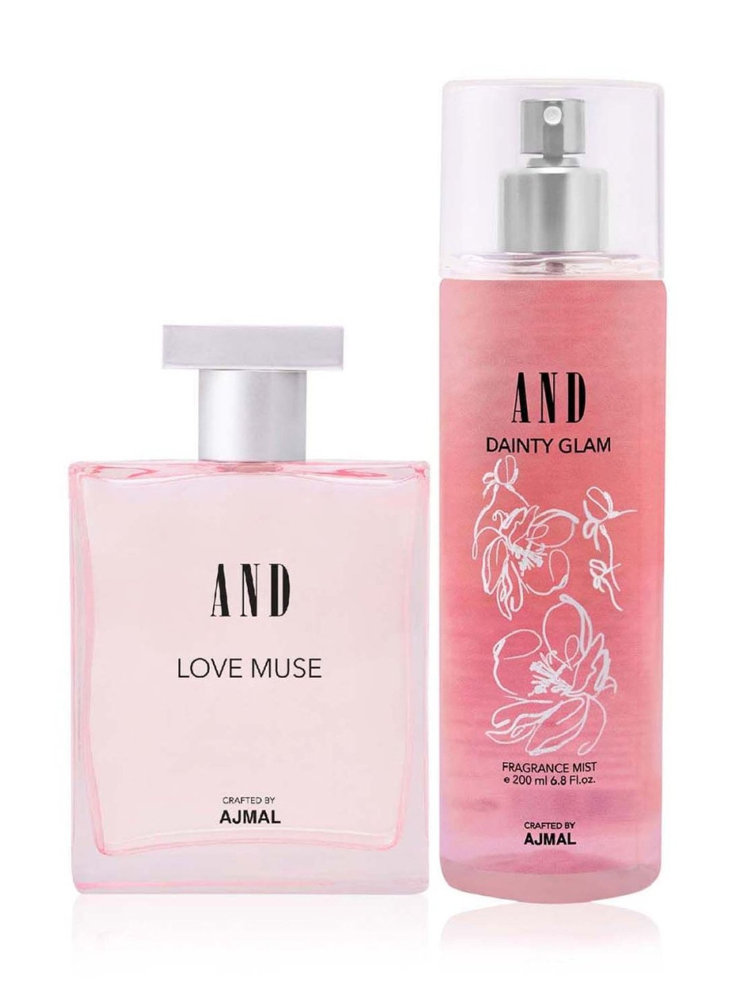 AND by Ajmal Love Muse Eau de Parfum & Dainty Glam Fragrance Mist Combo for Women