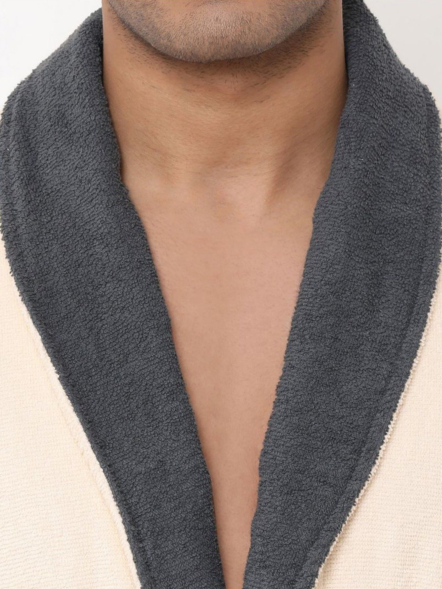 Spaces Cloudz Solid White Cotton Bathrobes