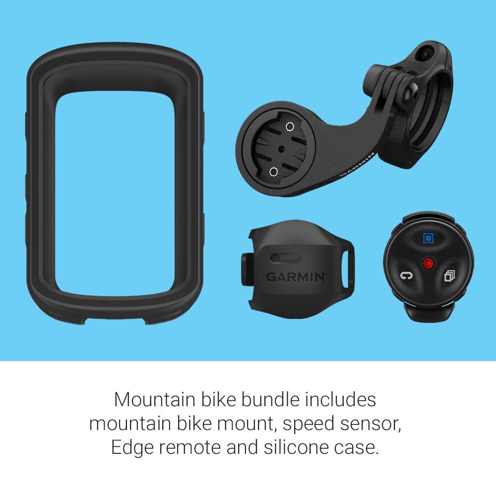 Garmin Edge 530 Mountain Bike Bundle, Performance GPS Cycling/Bike Computer with Mapping, Dynamic Performance Monitoring