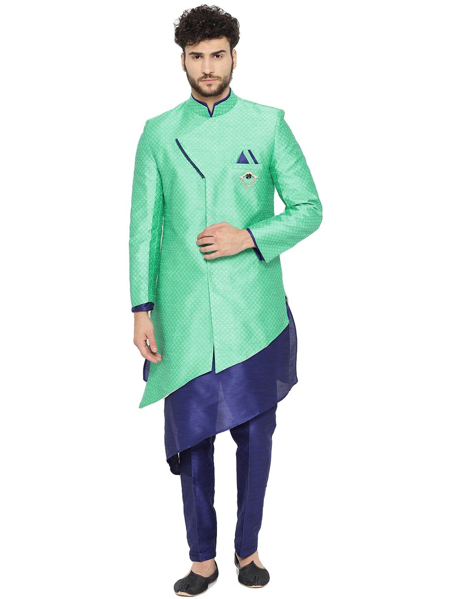 SG RAJASAHAB Multi Regular Fit Kurta Set