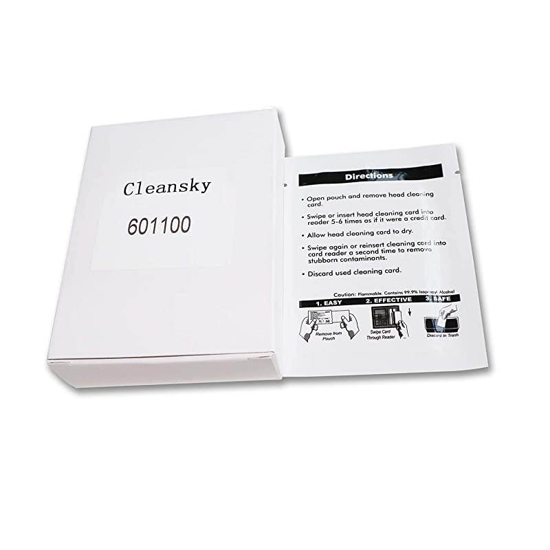 Alcohol Cleaning CardCR80 Card Reader Cleaning Cards POS Swipe Terminal Cleaning CardsBox of 25 pcsCK601100