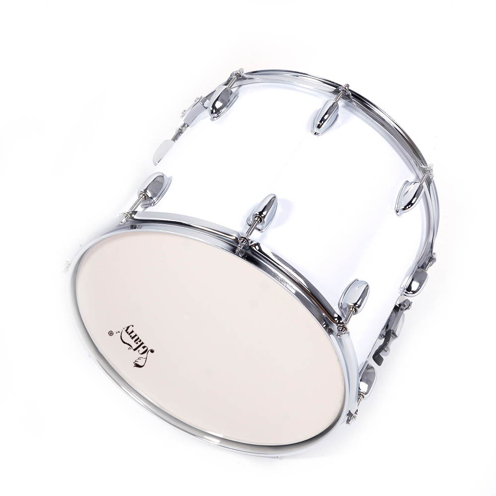 Magace 14 x10 inches Marching Drum Drumsticks Key Strap White