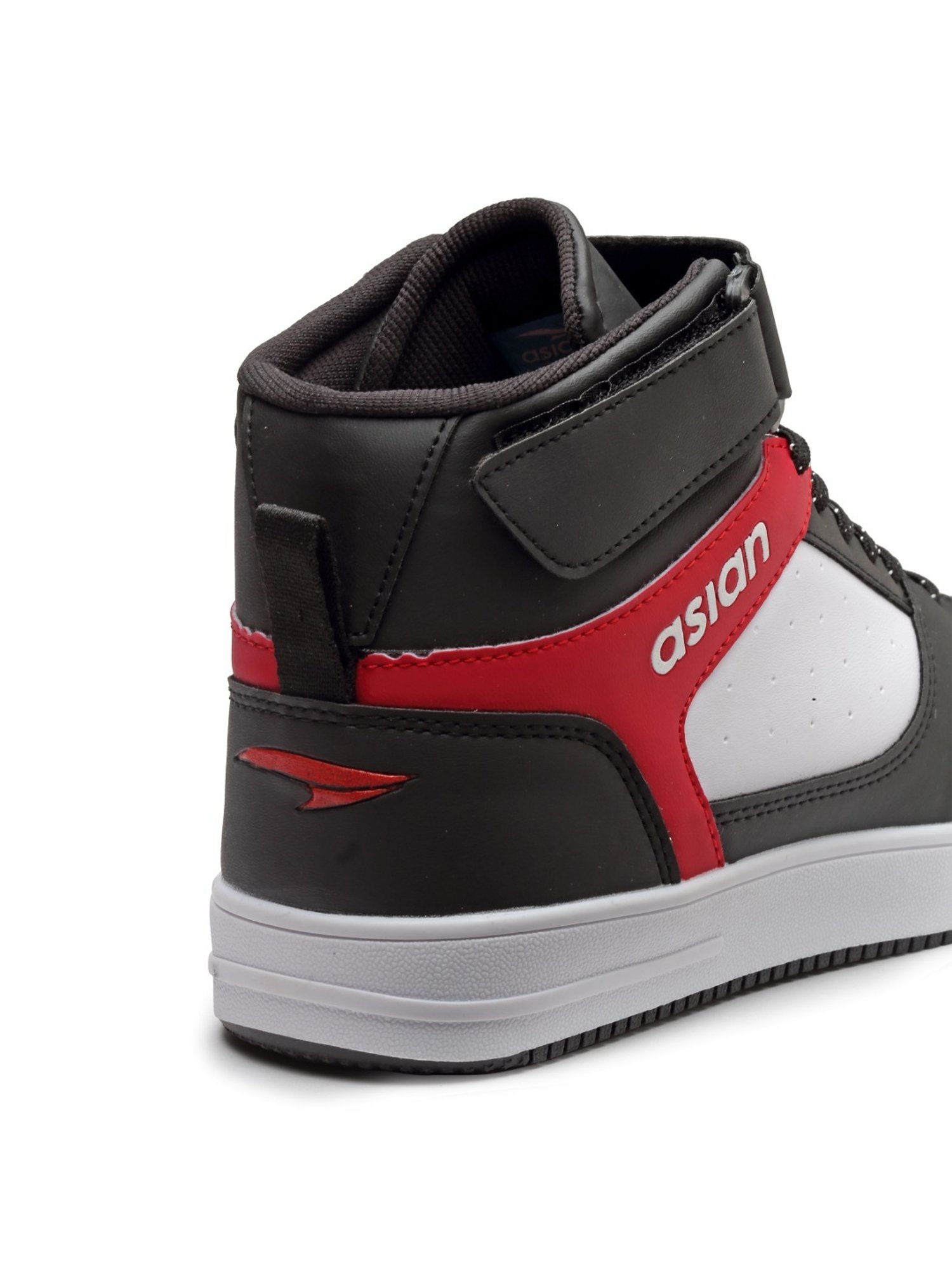 Asian Men's Black Ankle High Sneakers