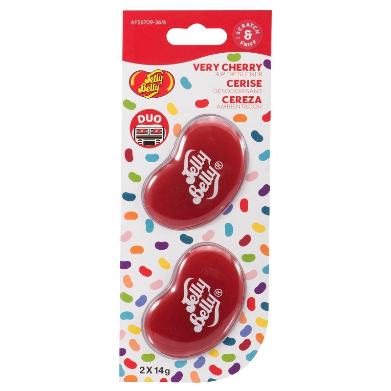 Jelly Belly Duo Vent Air Freshener - Red