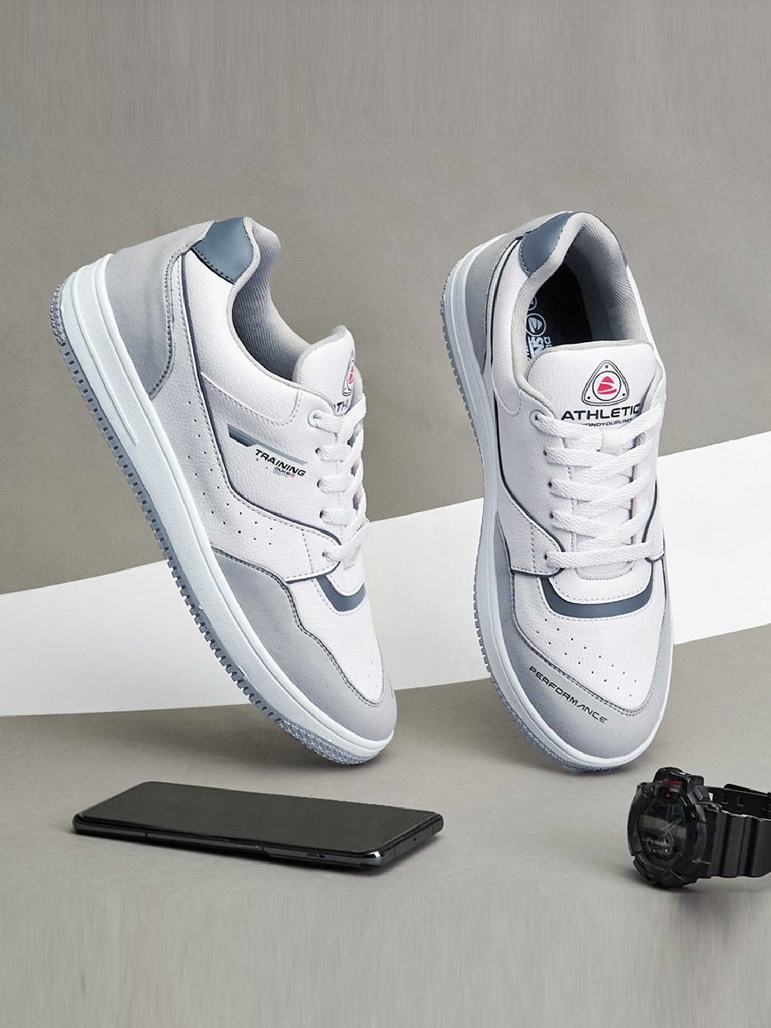 Duke Men's White Casual Sneakers