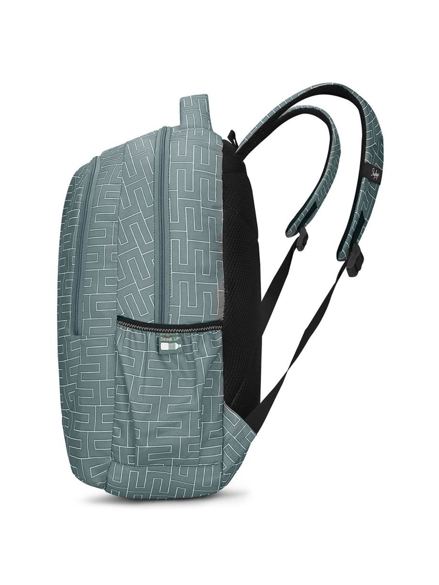 Skybags Tango 03 Grey Polyester Printed Backpack - 28 Ltrs