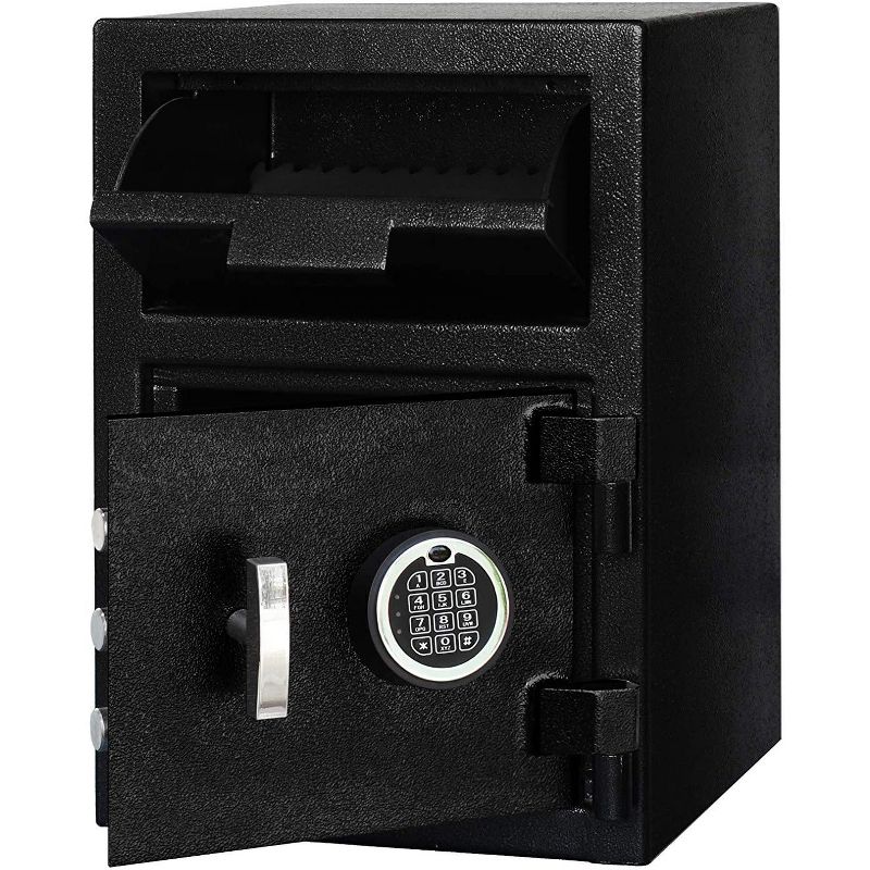 Templeton Safes Standard Depository Safe with Electronic Keypad and Key Backup, 1.12 CBF, Black