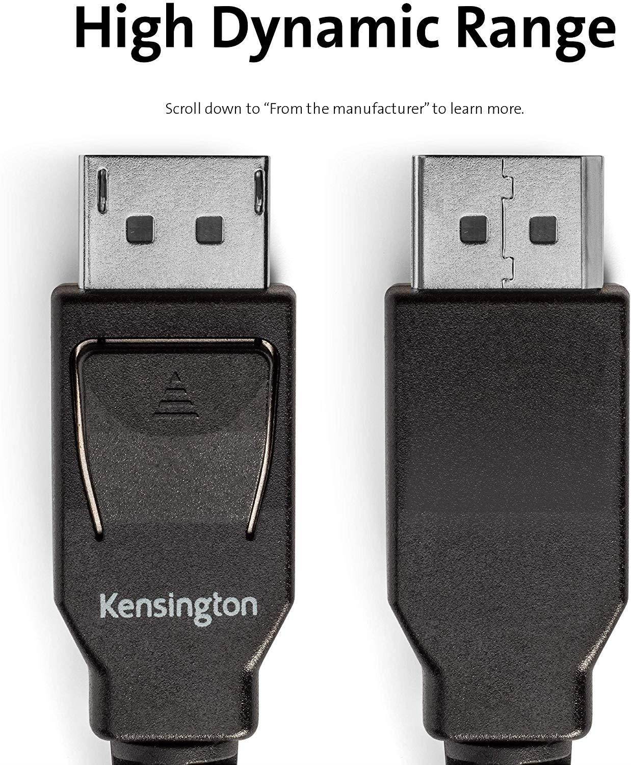 Kensington DisplayPort 1.4 to DisplayPort 1.4 Cable, 6ft (K33021WW)